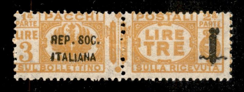 Italia / Rsi / Provvisori / Pacchi Postali
