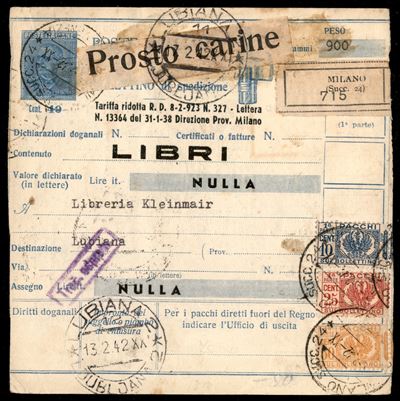 Italia / Occupazioni II Guerra Mondiale / Lubiana / Posta Ordinaria