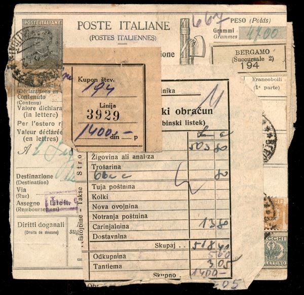 ITALIA / Occupazioni II guerra mondiale / Lubiana / Posta ordinaria