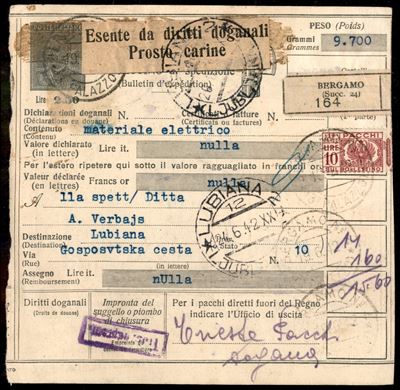 Italia / Occupazioni II Guerra Mondiale / Lubiana / Posta Ordinaria