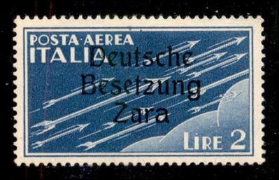 Italia / Occupazioni Straniere di Territori Italiani / Occupazione Tedesca / Zara / Posta Aerea