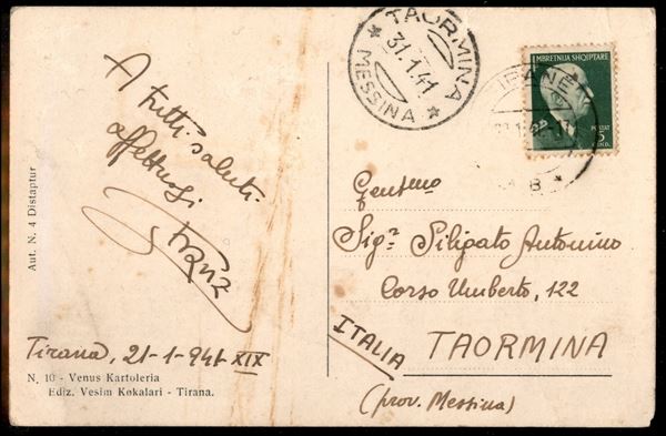 ITALIA / Occupazioni II guerra mondiale / Albania / Posta ordinaria