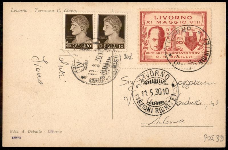 Italia / Emissioni Locali / Livorno / Posta Ordinaria