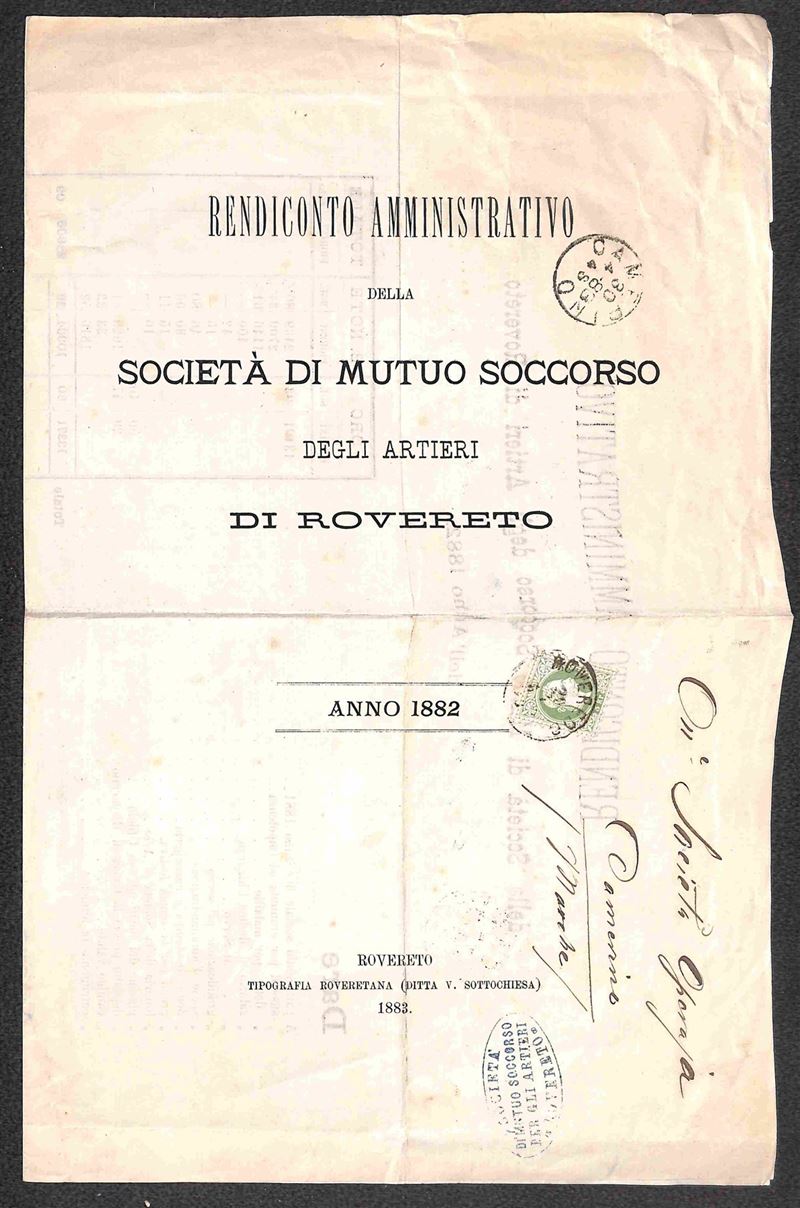 ITALIA / Antichi Stati Italiani / Lombardo Veneto / Territori Italiani d'Austria / Posta ordinari...