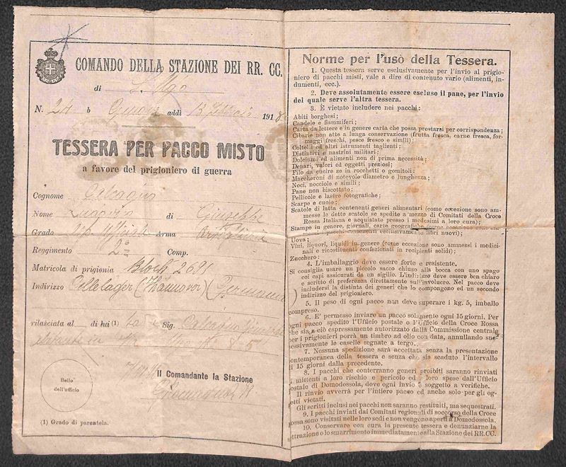 Italia / Regno / Posta Militare