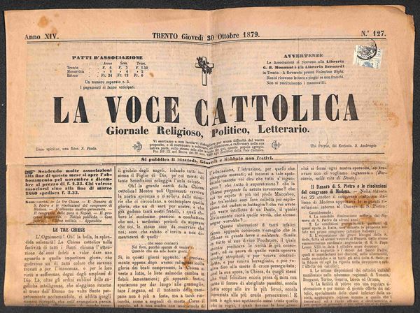 ITALIA / Antichi Stati Italiani / Lombardo Veneto / Territori Italiani d'Austria / Segnatasse giornali