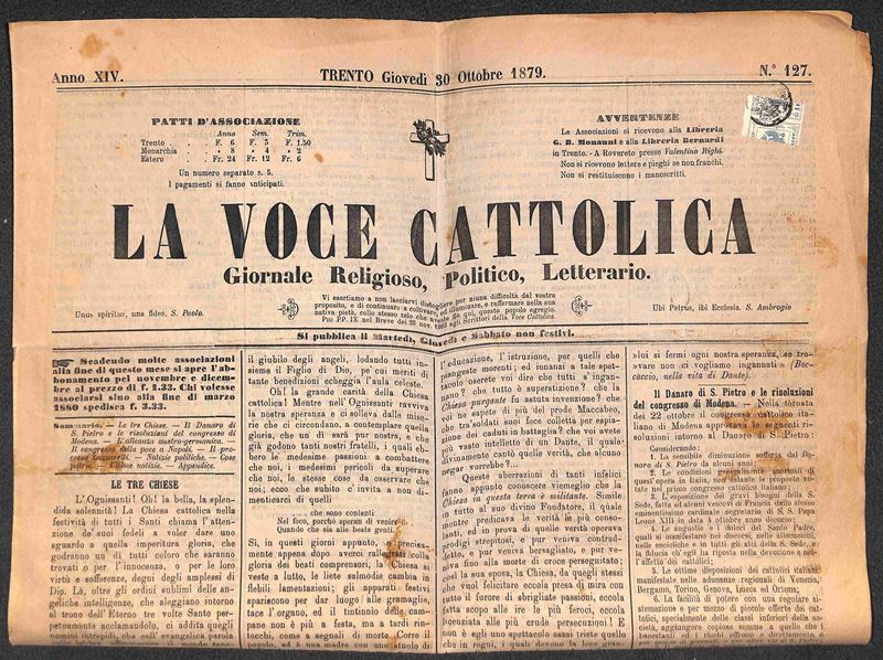 ITALIA / Antichi Stati Italiani / Lombardo Veneto / Territori Italiani d'Austria / Segnatasse gio...