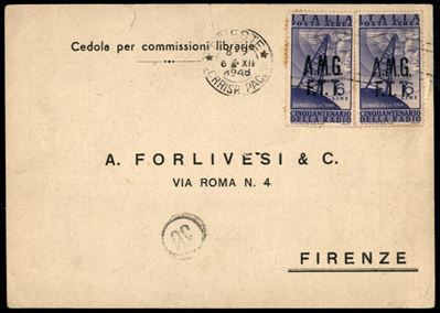 Italia / Trieste / Trieste Amg Vg / Posta Aerea