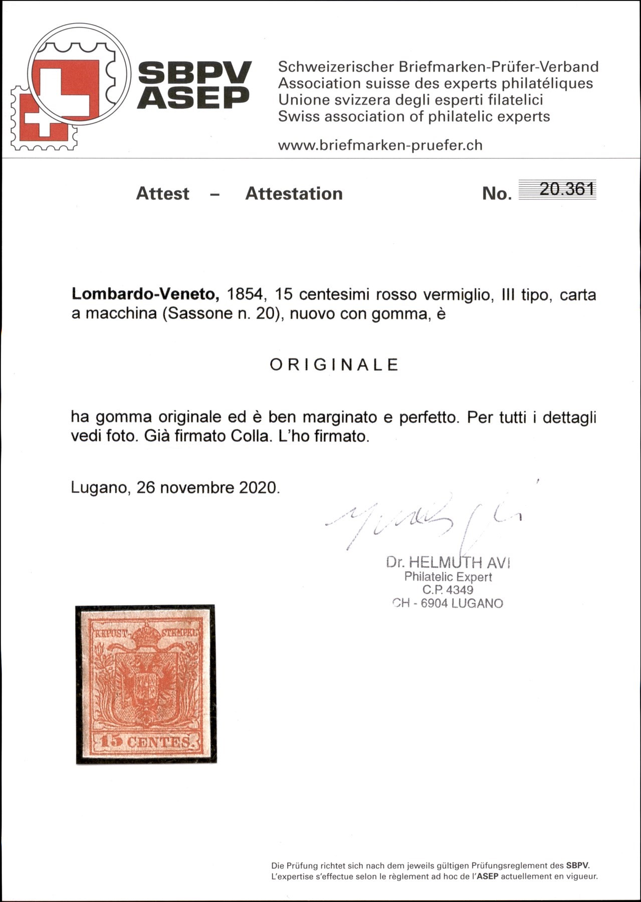 Italia / Antichi Stati Italiani / Lombardo Veneto / Posta Ordinaria
