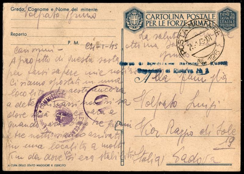 Italia / Regno / Vittorio Emanuele III / Posta Militare