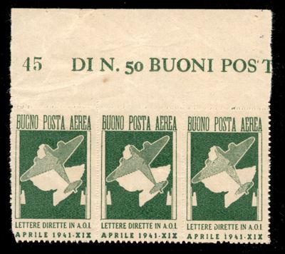 Italia / Colonie / Africa Orientale Italiana / Franchigia Militare