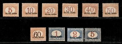 Italia / Colonie / Oltre Giuba / Segnatasse