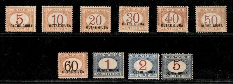 Italia / Colonie / Oltre Giuba / Segnatasse