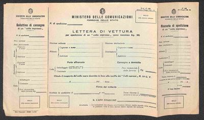 Italia / Regno / Bollettino Pacchi