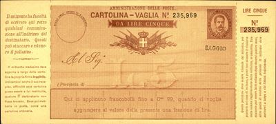 Italia / Regno / Vaglia Postale