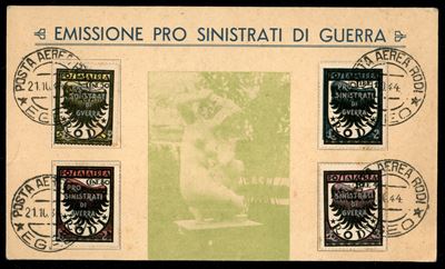Italia / Colonie / Egeo / Occupazione Tedesca Dell'egeo / Posta Aerea