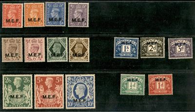 Italia / Occupazioni Straniere delle Colonie / Occupazione Britannica / M.e.f. / Posta Ordinaria