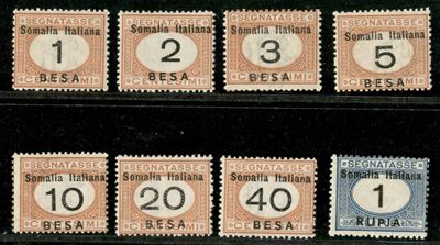 Italia / Colonie / Somalia / Segnatasse