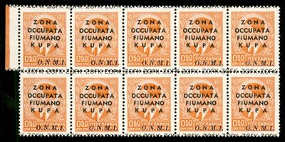 Italia / Occupazioni II Guerra Mondiale / Zona Fiumano Kupa / Posta Ordinaria