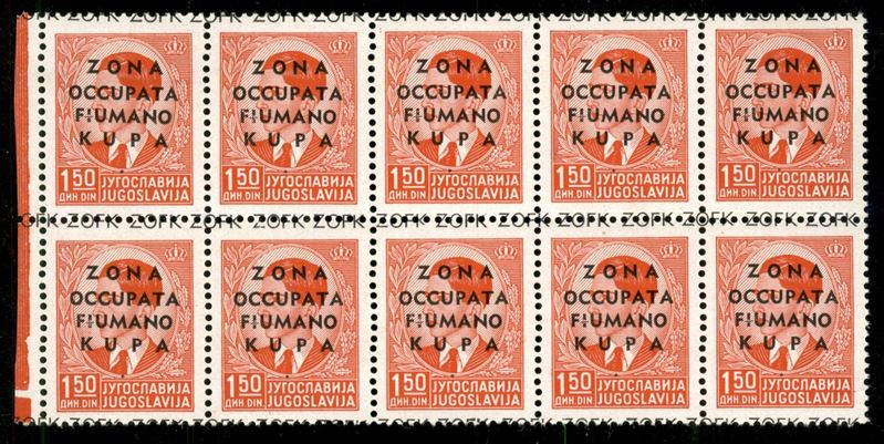 Italia / Occupazioni II Guerra Mondiale / Zona Fiumano Kupa / Posta Ordinaria