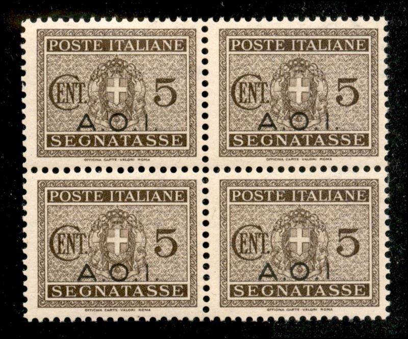 Italia / Colonie / Africa Orientale Italiana / Segnatasse