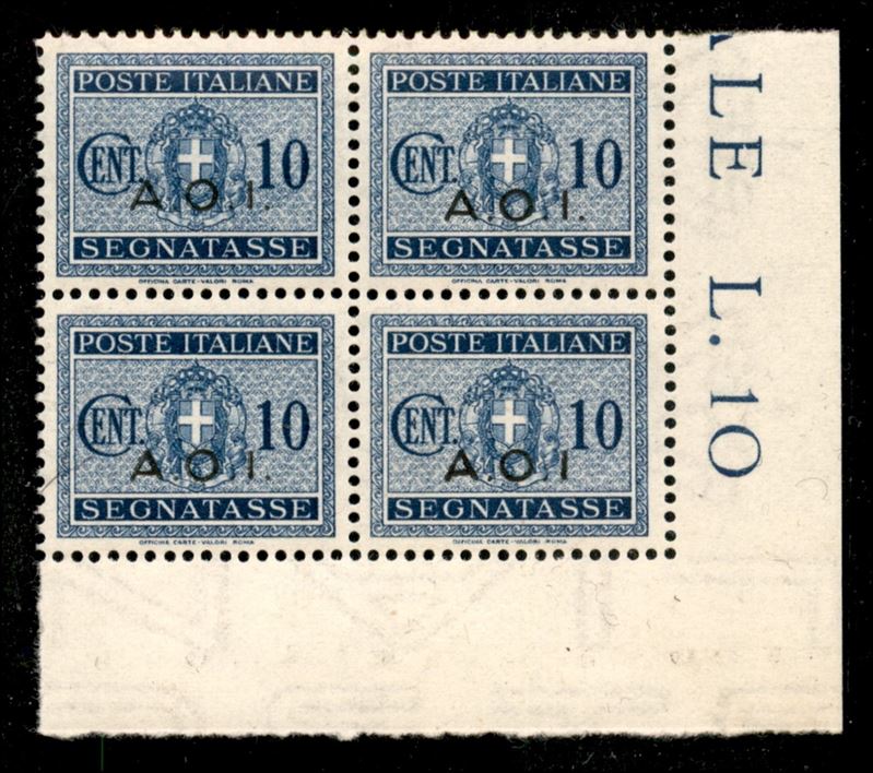 Italia / Colonie / Africa Orientale Italiana / Segnatasse