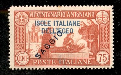 Italia / Colonie / Egeo / Emissioni Generali / Saggi
