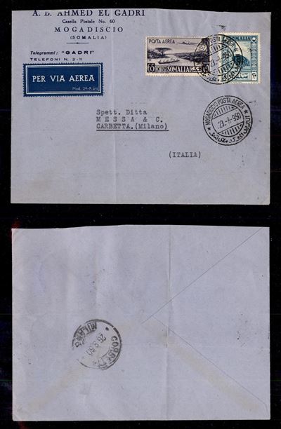 Italia / Colonie / Somalia a.f.I.s. / Aerogrammi