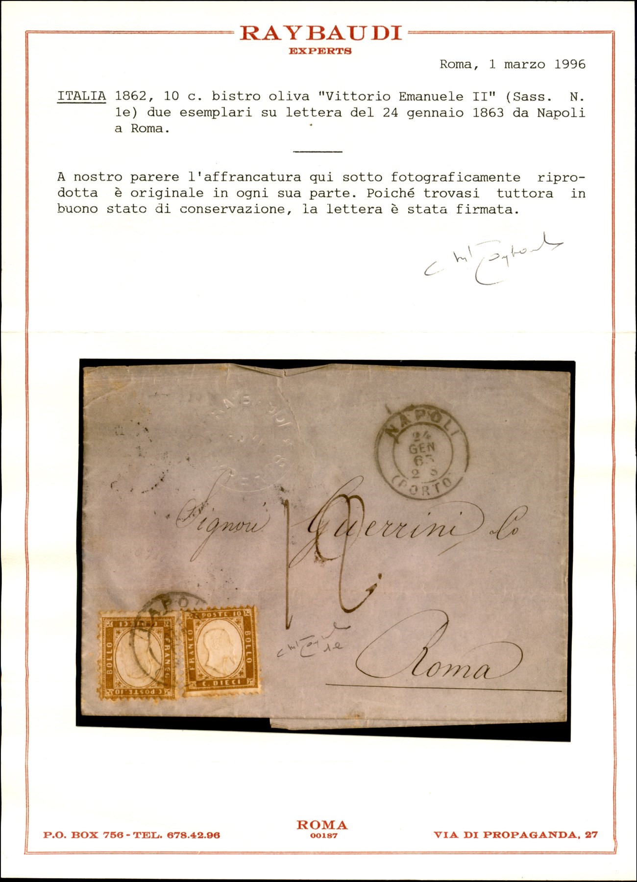 Italia / Regno / Vittorio Emanuele II / Navigazione