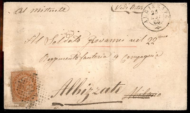 Italia / Regno / Vittorio Emanuele II / Posta Ordinaria