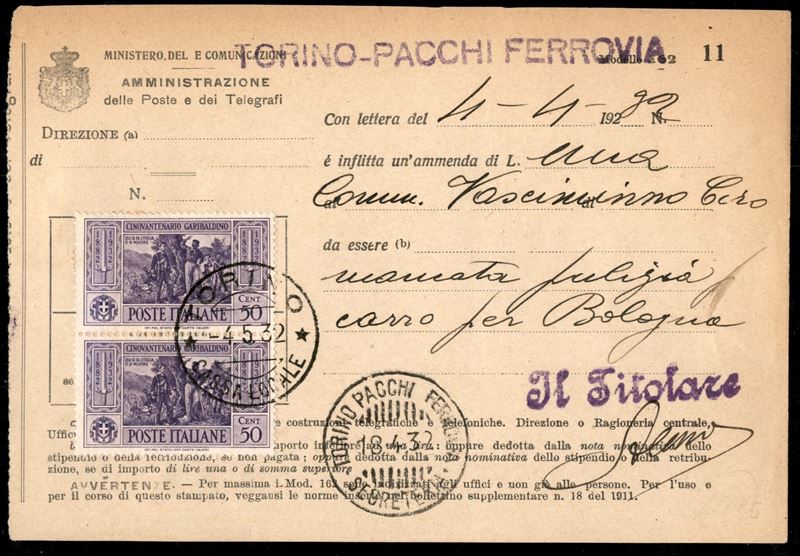 Italia / Regno / Vittorio Emanuele III / Posta Ordinaria