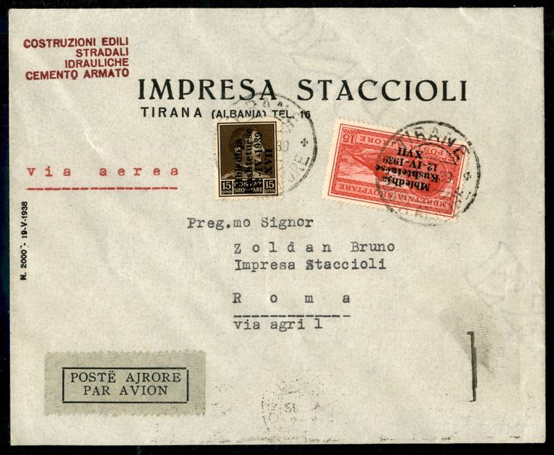 Italia / Occupazioni II Guerra Mondiale / Albania / Posta Ordinaria