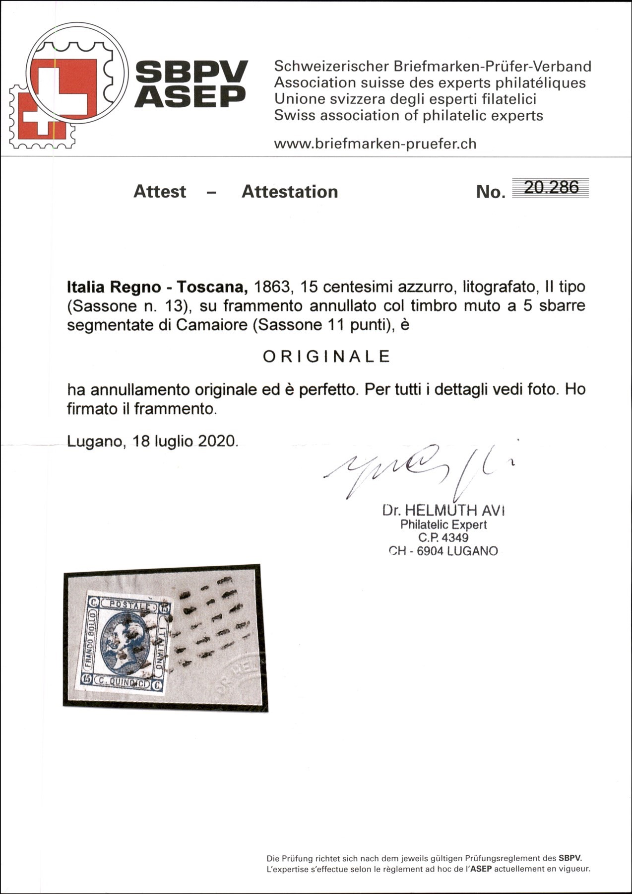 ITALIA / Antichi Stati Italiani / Toscana / Posta ordinaria