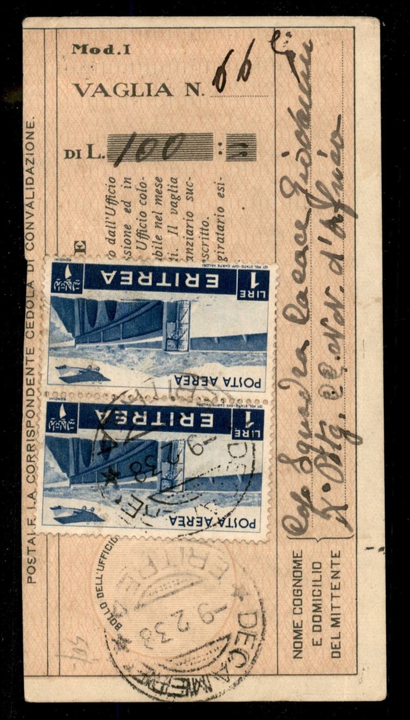 Italia / Colonie / Eritrea / Posta Aerea