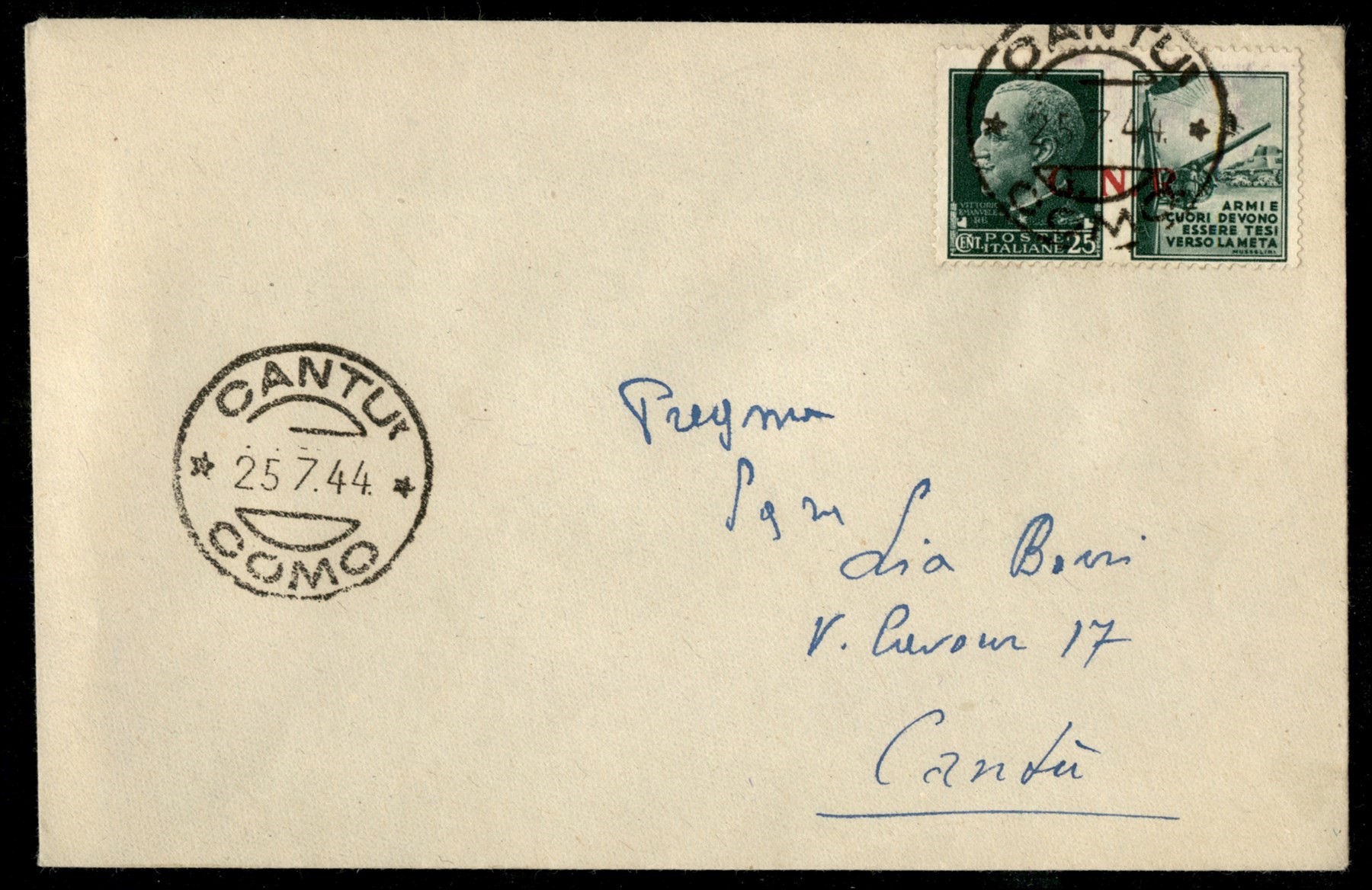 Italia / Rsi / G.n.r. Brescia / Propaganda di Guerra