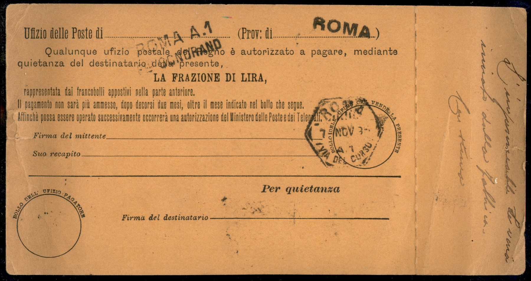 Italia / Regno / Posta Ordinaria