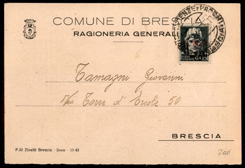 Italia / Rsi / G.n.r. Brescia / Posta Ordinaria