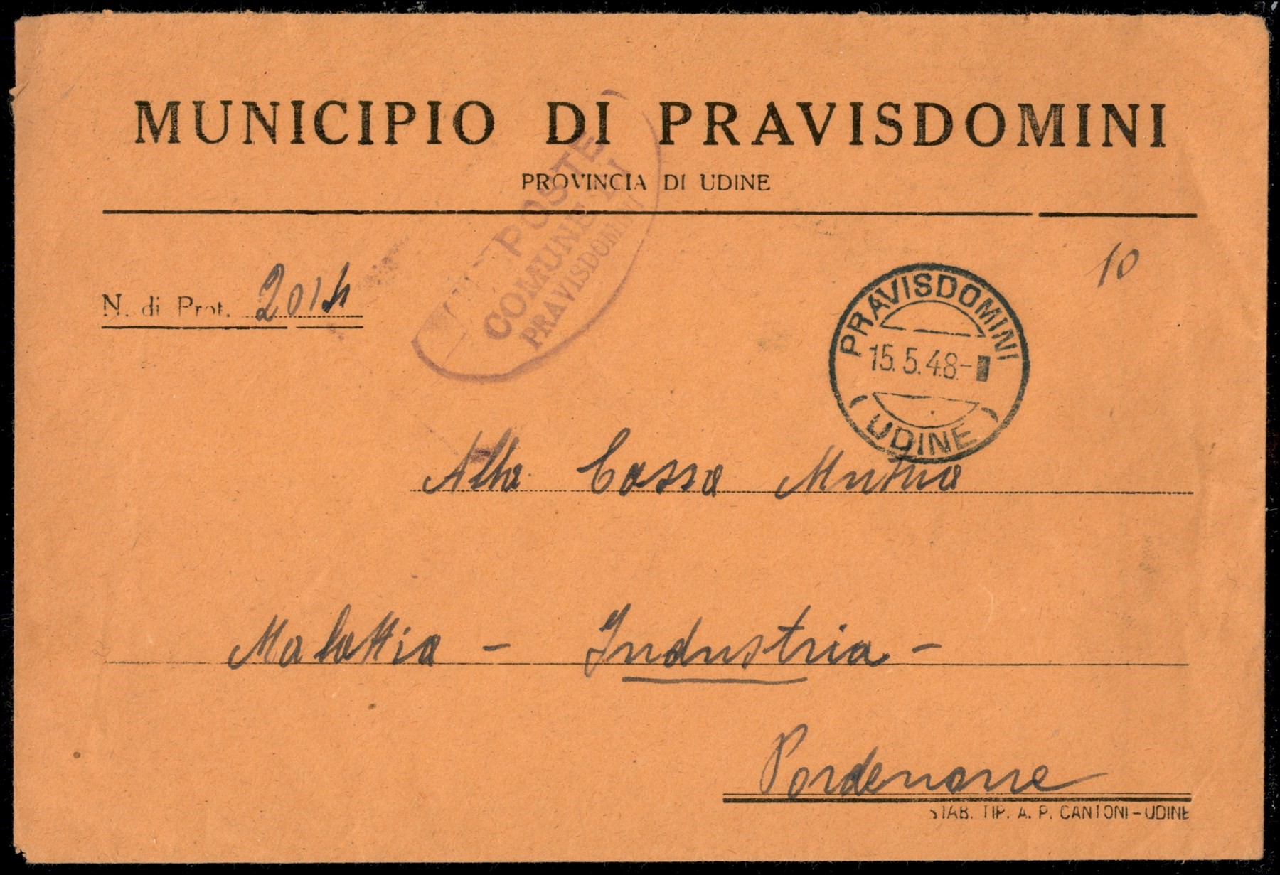 Italia / Repubblica / Posta Ordinaria