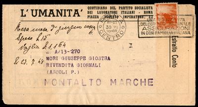 Italia / Repubblica / Posta Ordinaria
