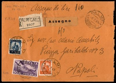 Italia / Repubblica / Posta Ordinaria + Aerea