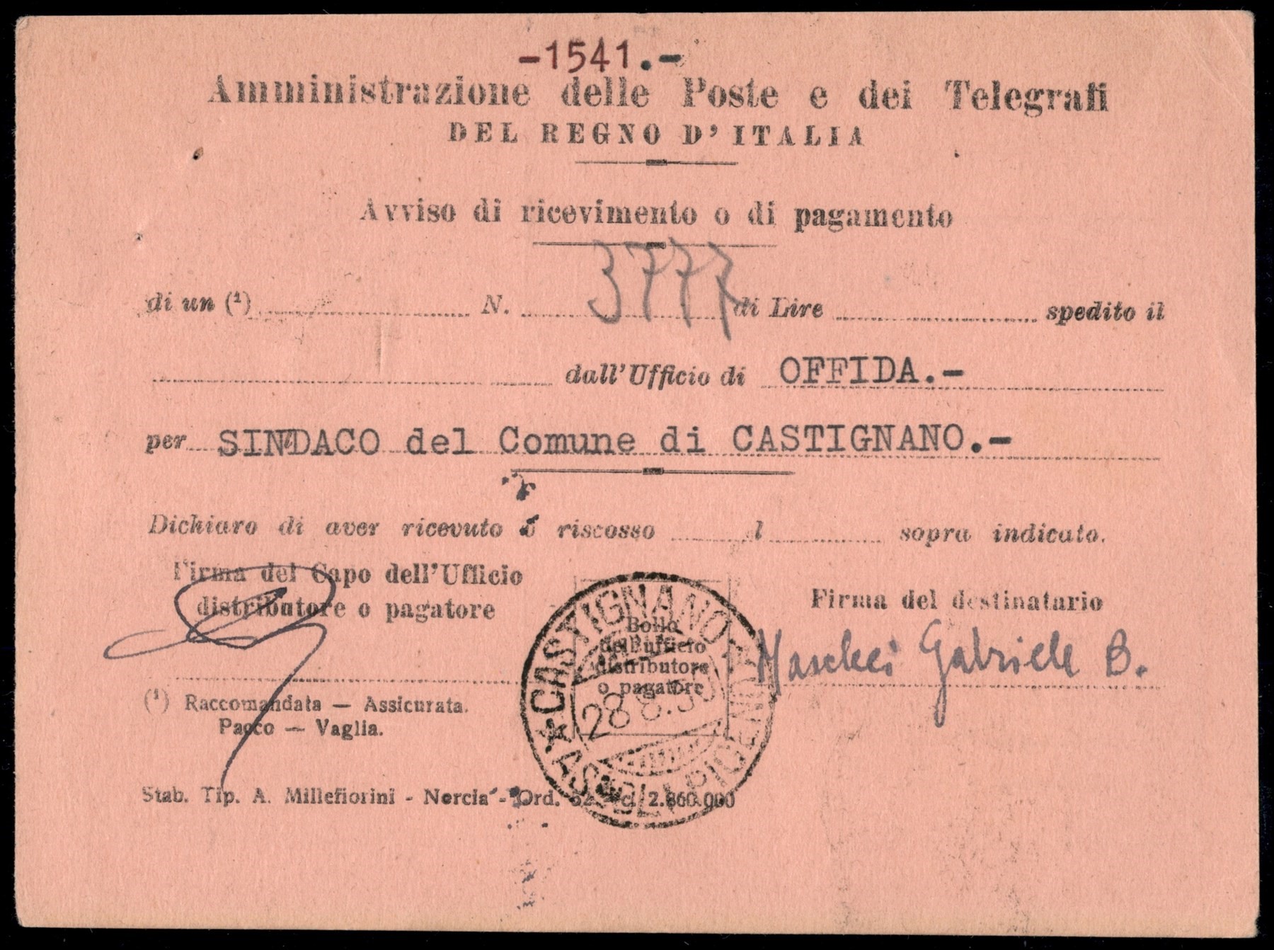 Italia / Repubblica / Posta Ordinaria