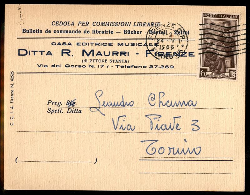 Italia / Repubblica / Posta Ordinaria