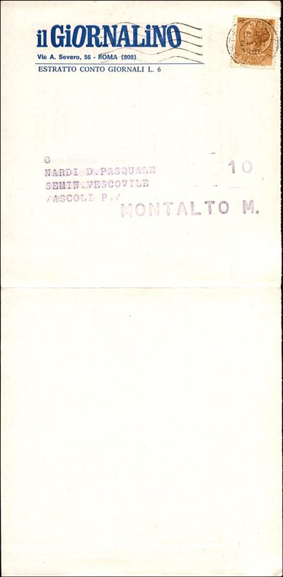 Italia / Repubblica / Posta Ordinaria