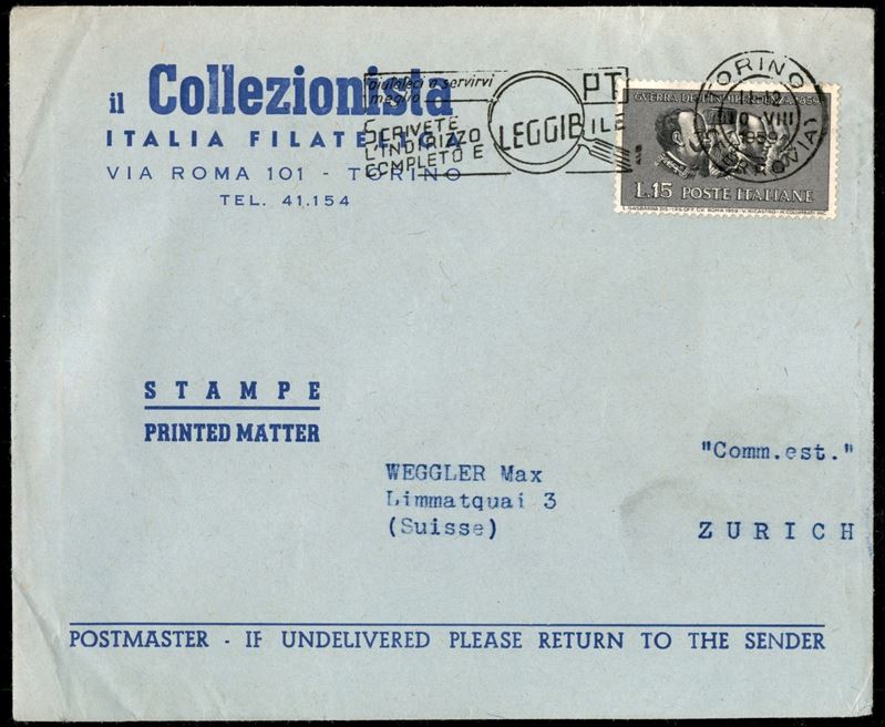 Italia / Repubblica / Posta Ordinaria