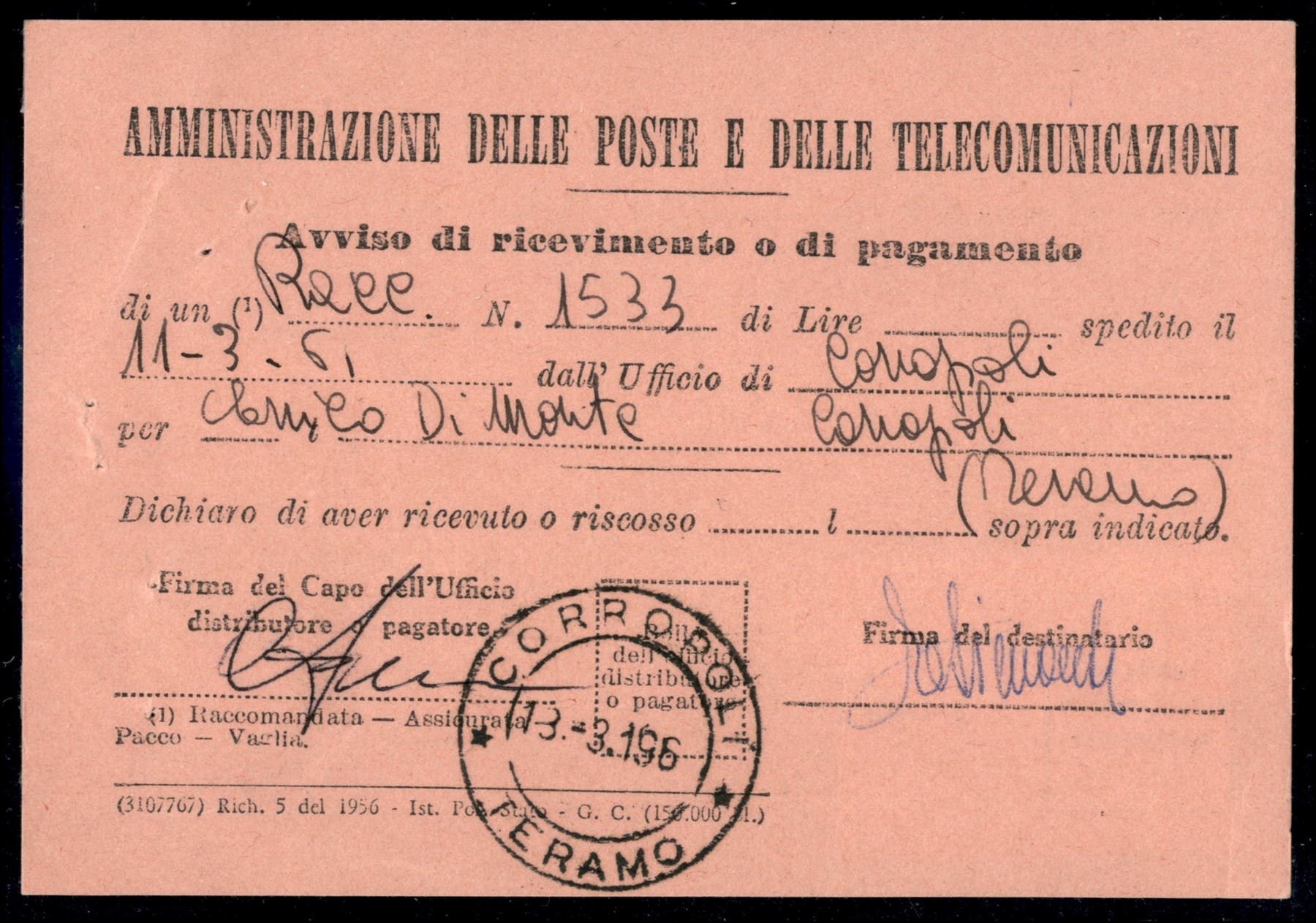 Italia / Repubblica / Posta Ordinaria