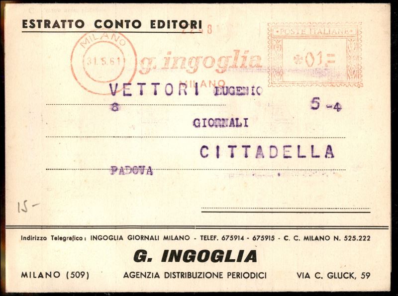 Italia / Repubblica / Posta Ordinaria