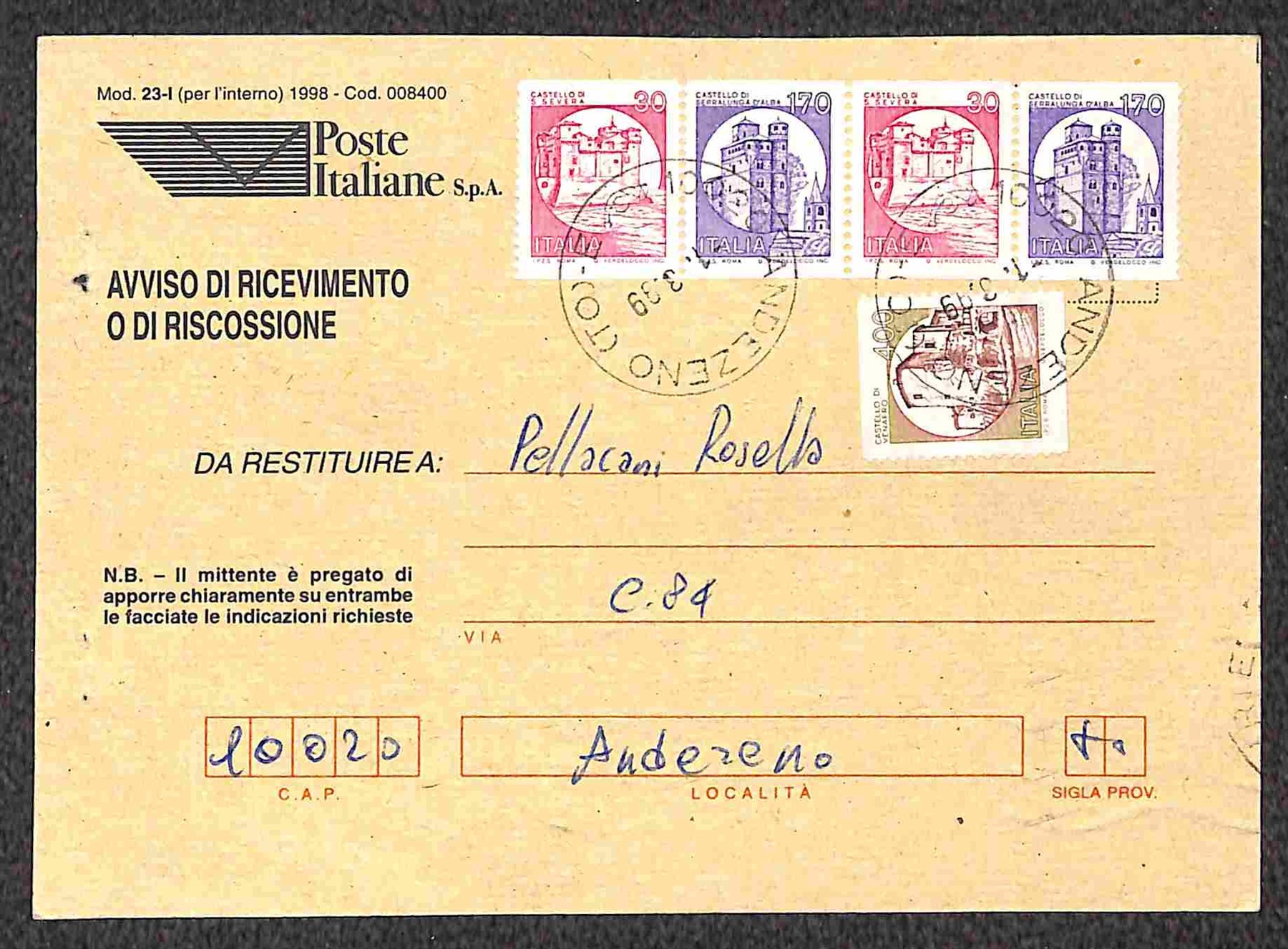 Italia / Repubblica / Posta Ordinaria