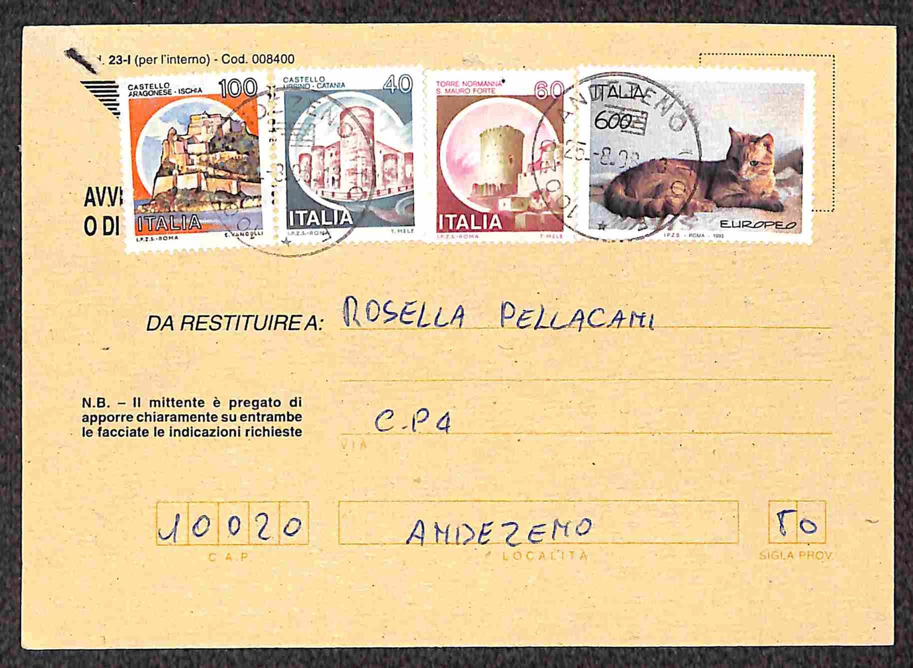 Italia / Repubblica / Posta Ordinaria
