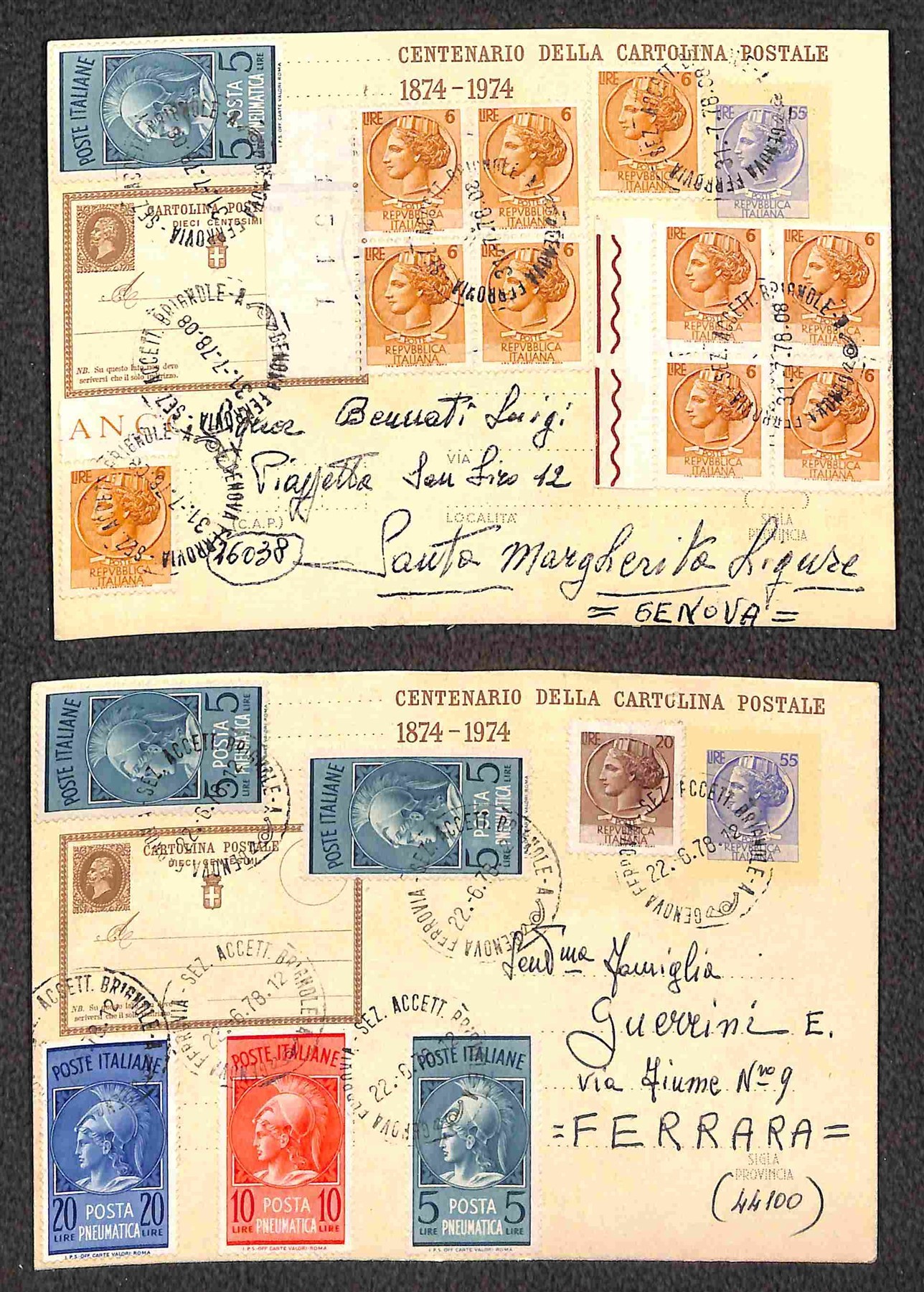Italia / Repubblica / Posta Pneumatica