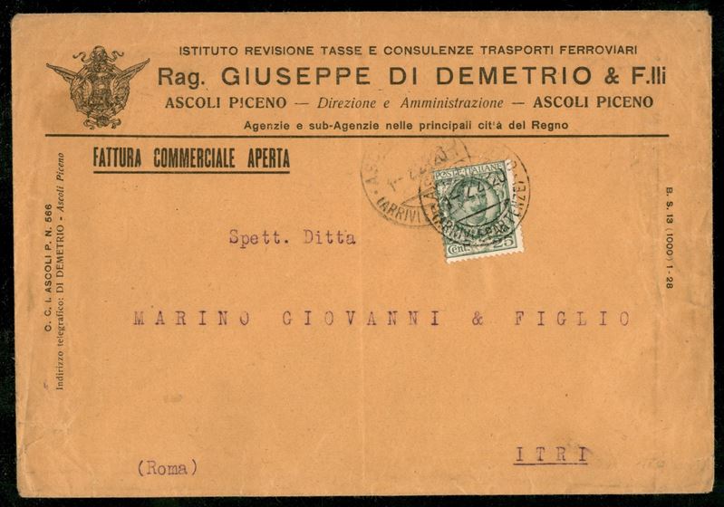 Italia / Regno / Vittorio Emanuele III / Posta Ordinaria